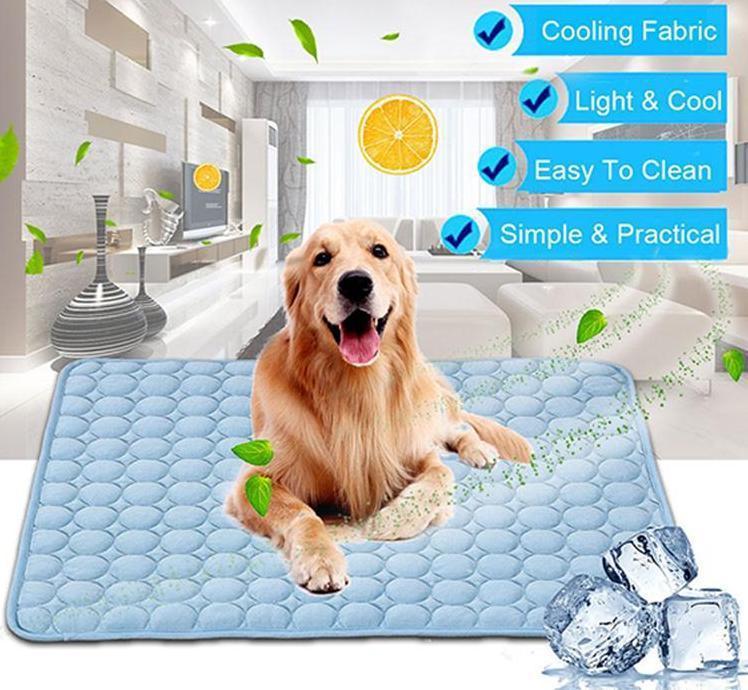 Pet Cooling Pad - Ice Silk Summer Mat for Dogs & Cats