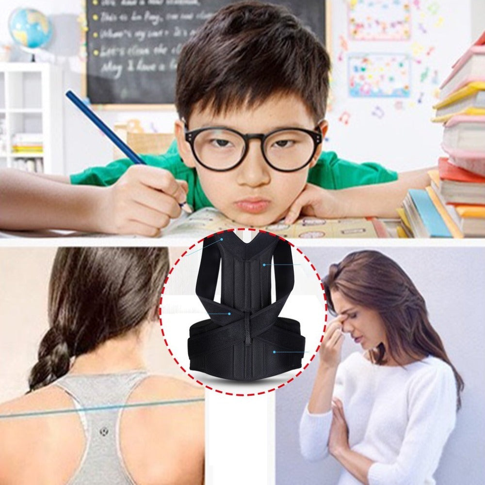 Posture Corrector - Adjustable Back Support Brace for Spine Alignment