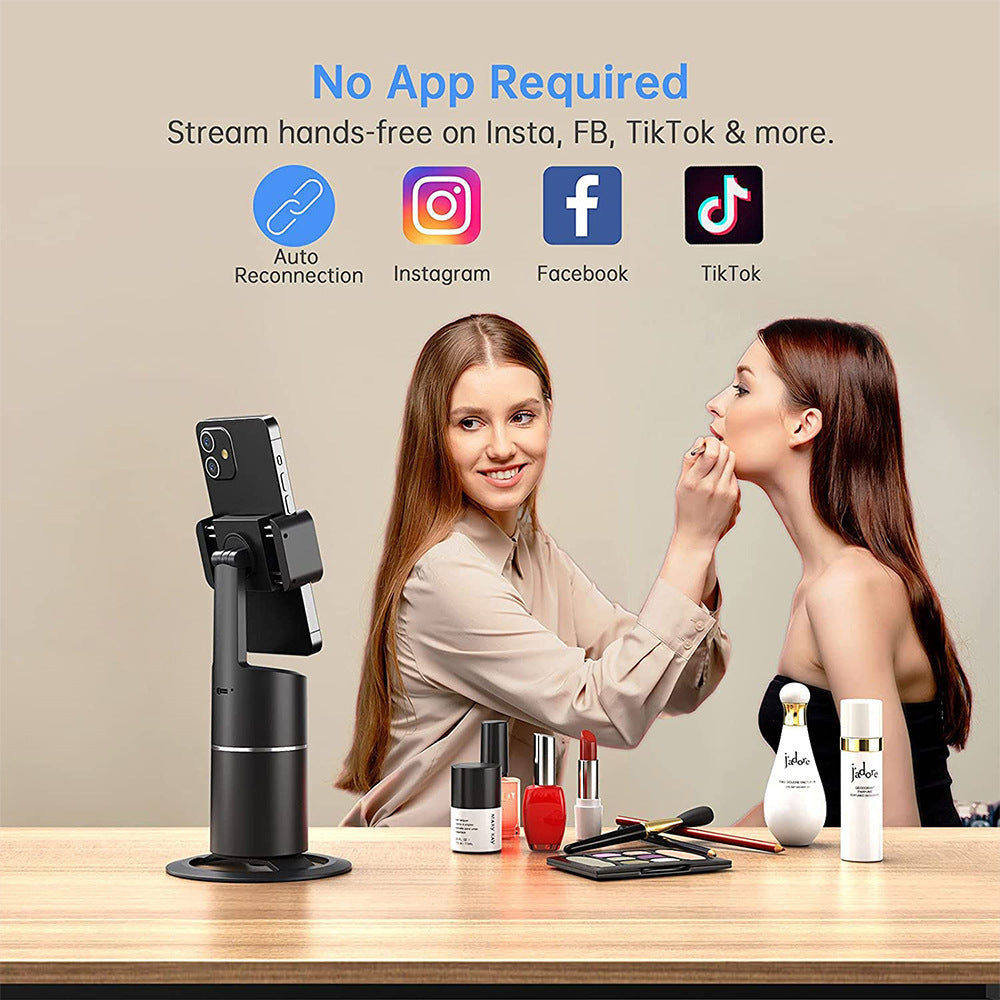 Auto Face Tracking Selfie Stick - 360° Rotation Smart Phone Holder
