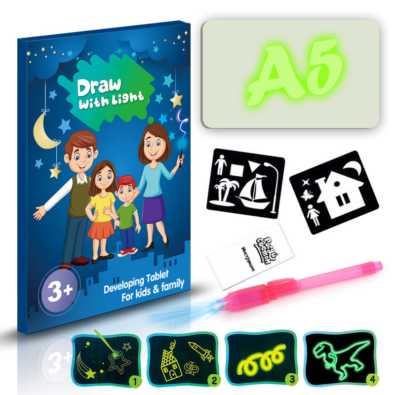3D Magic Drawing Pad - Educational Light-Up Puzzle Board for Kids