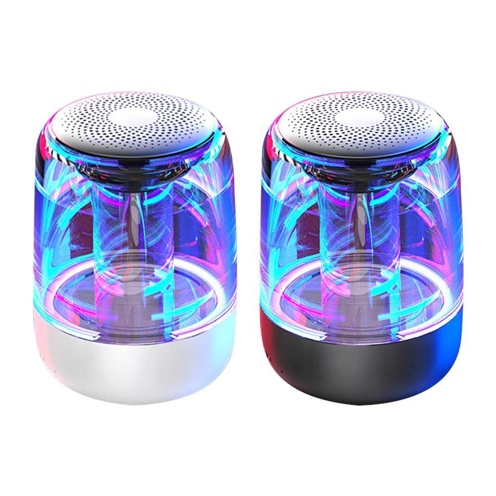 Portable Bluetooth Speaker - Wireless Column with LED Lights & Bass