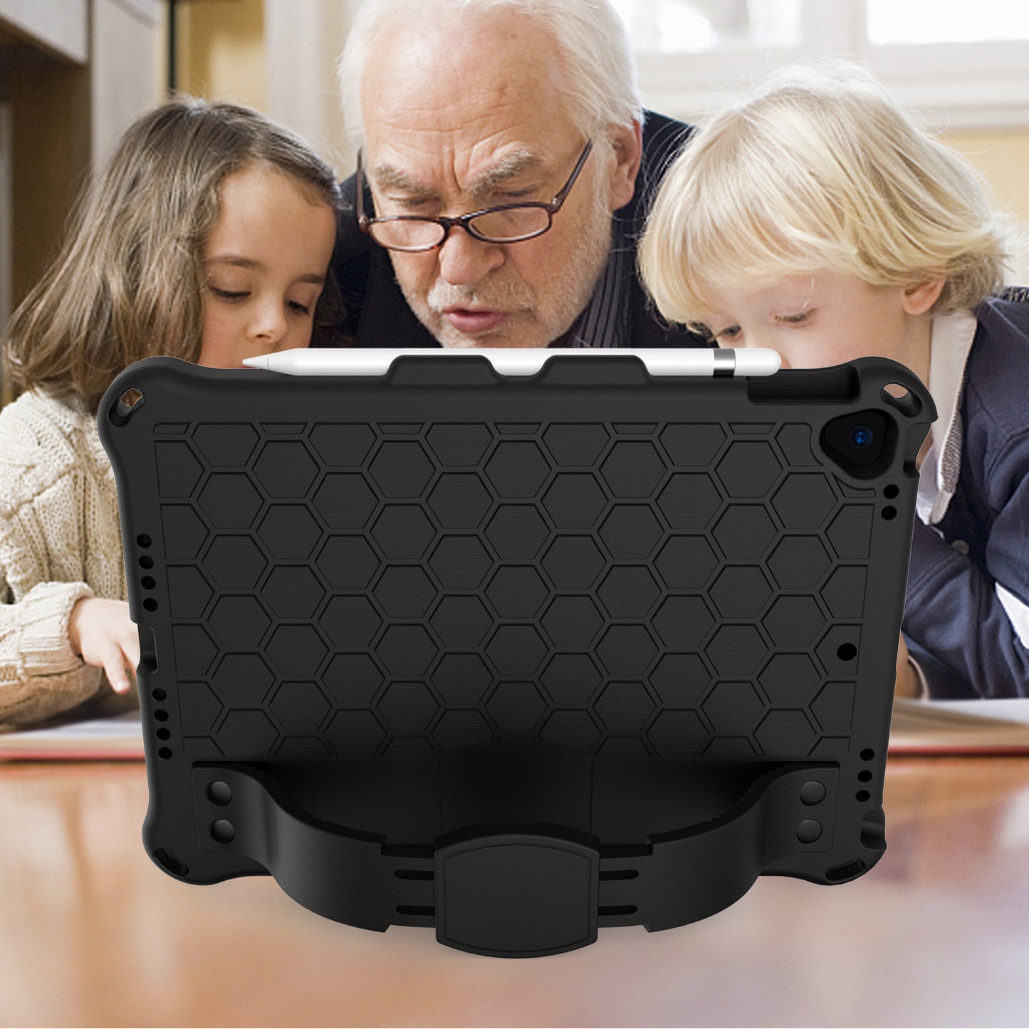 iPad 10.2 Case - Honeycomb EVA Shockproof Cover for Kids & Adults