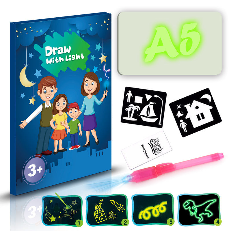 3D Magic Drawing Pad - Educational Light-Up Puzzle Board for Kids