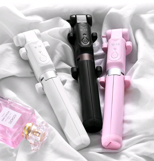 Bluetooth Selfie Stick Tripod - Aluminum Telescopic Stand with Remote Control