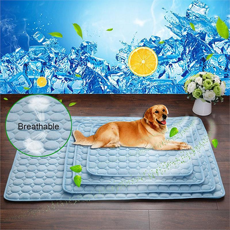 Pet Cooling Pad - Ice Silk Summer Mat for Dogs & Cats