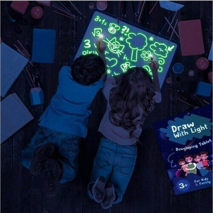 3D Magic Drawing Pad - Educational Light-Up Puzzle Board for Kids