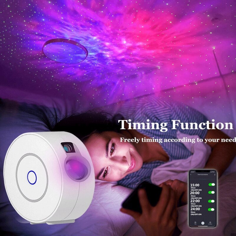 Starry Sky Projector Lamp - Galaxy Night Light for Bedroom & Kids Room