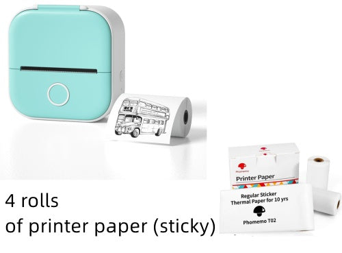 Portable Mini Thermal Label Printer - Bluetooth Wireless Photo & Label Printer