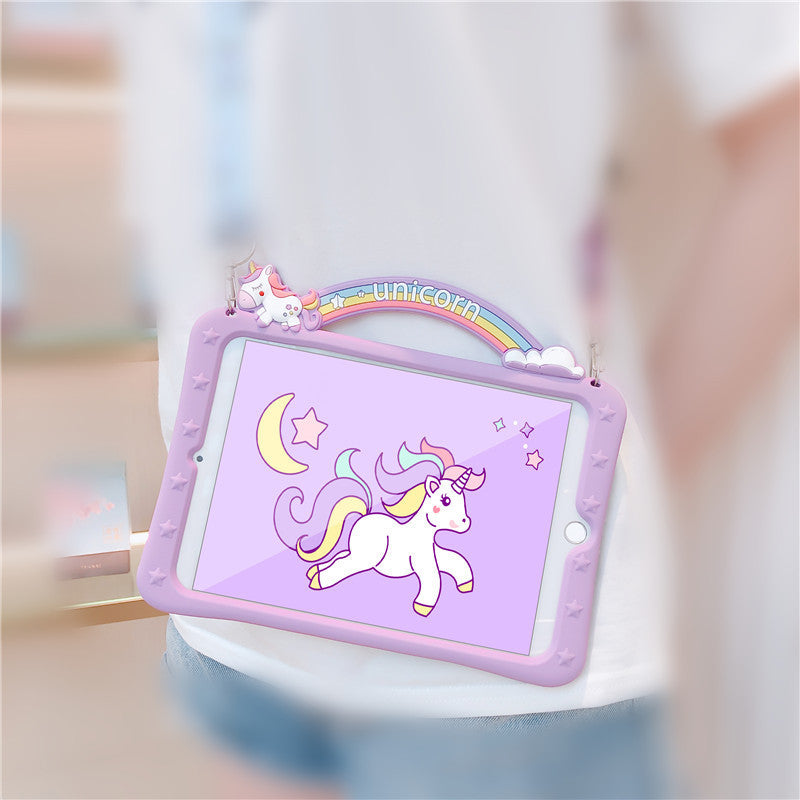 iPad Protective Case - Creative Cartoon Rainbow Design Cover