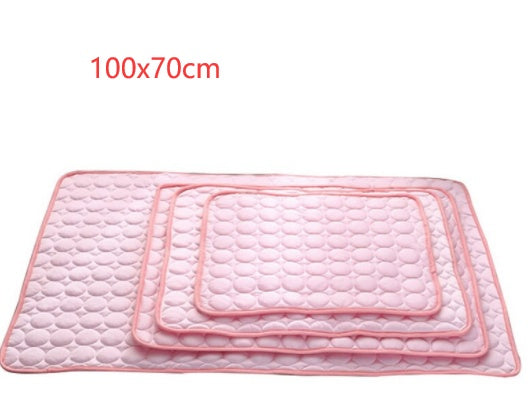 Pet Cooling Pad - Ice Silk Summer Mat for Dogs & Cats