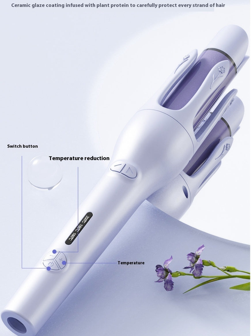 2-in-1 Automatic Hair Curler & Straightener - Negative Ion Ceramic Magic Styling Tool