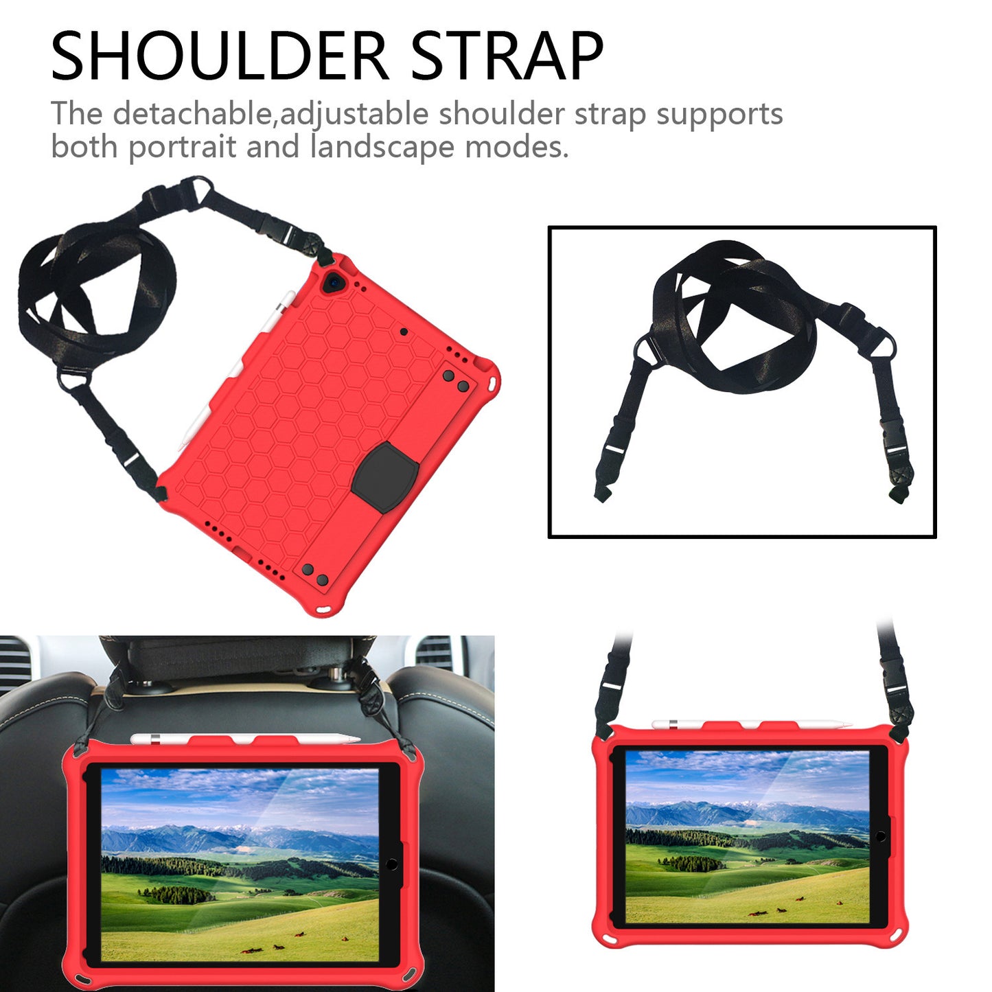 iPad 10.2 Case - Honeycomb EVA Shockproof Cover for Kids & Adults