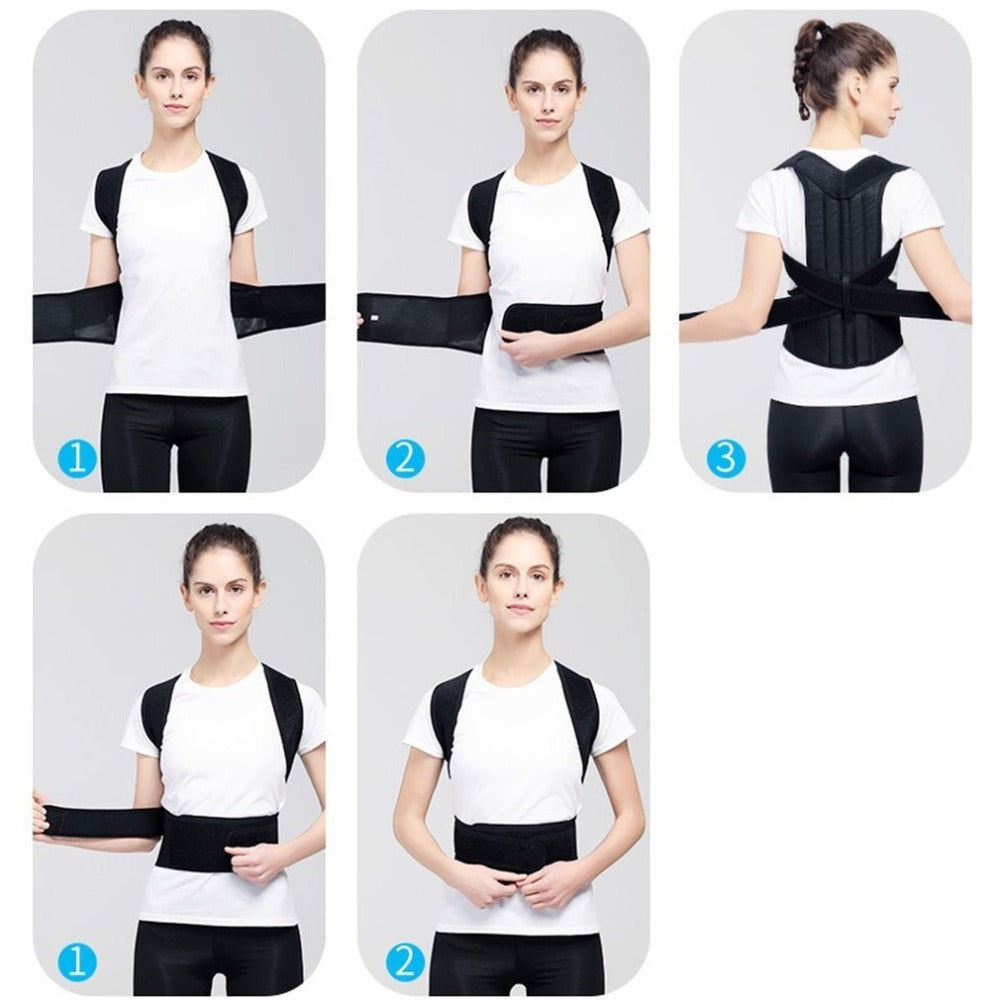 Posture Corrector - Adjustable Back Support Brace for Spine Alignment