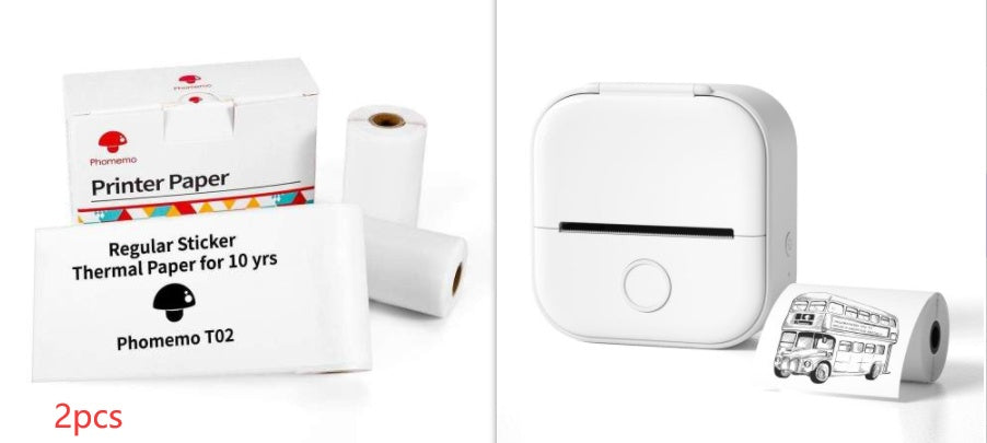Portable Mini Thermal Label Printer - Bluetooth Wireless Photo & Label Printer