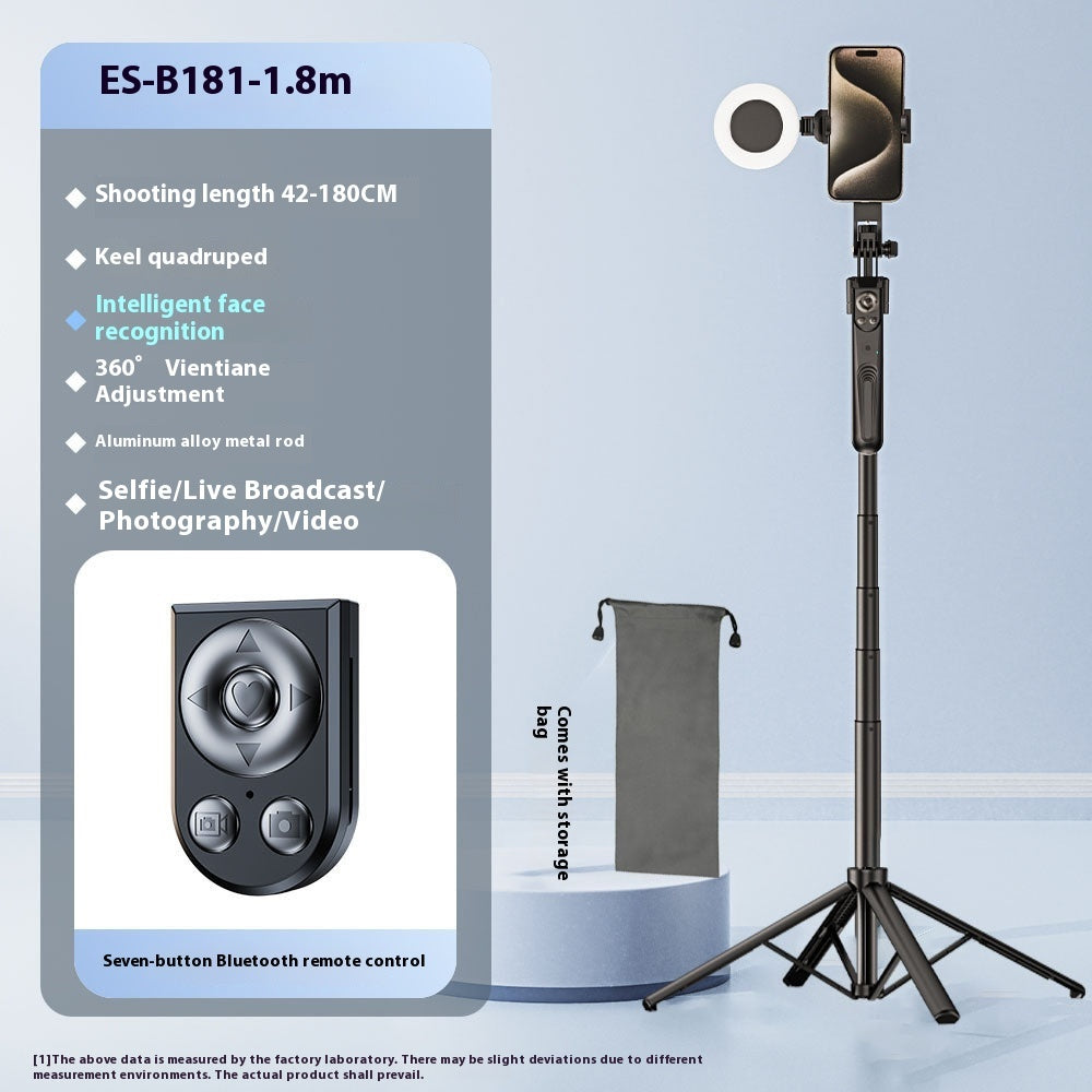 Selfie Stick with Stabilizer - 4-Leg Tripod Stand with Remote Control