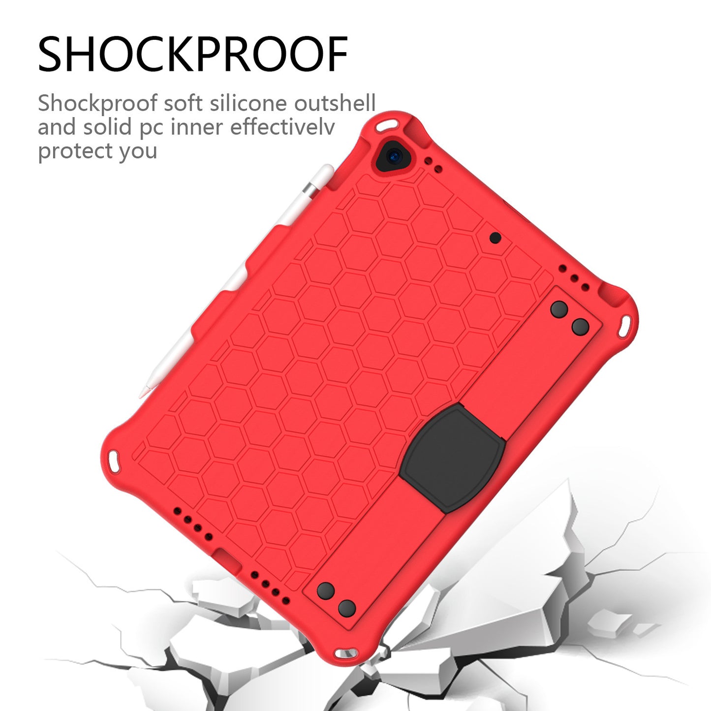 iPad 10.2 Case - Honeycomb EVA Shockproof Cover for Kids & Adults