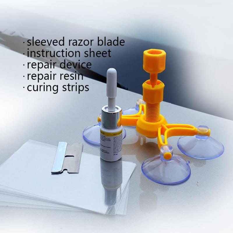 Car Window Glass Repair Kit - Scratch & Crack Restoration Tool