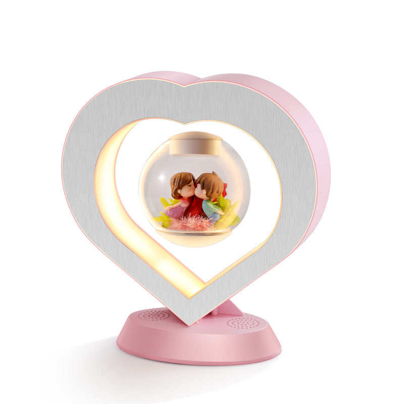 Magnetic Levitation Lamp - Floating Rose with Bluetooth Speaker