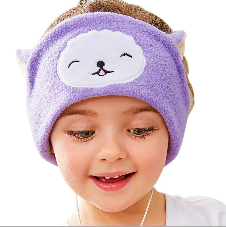 Kids Sleep Headband - Cartoon Wired Headphones for Children to Play sleeping music
