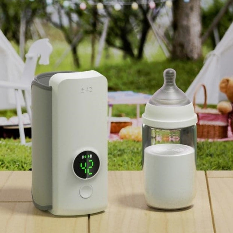 Portable Baby Bottle Warmer - Wireless USB Rechargeable Milk Warmer