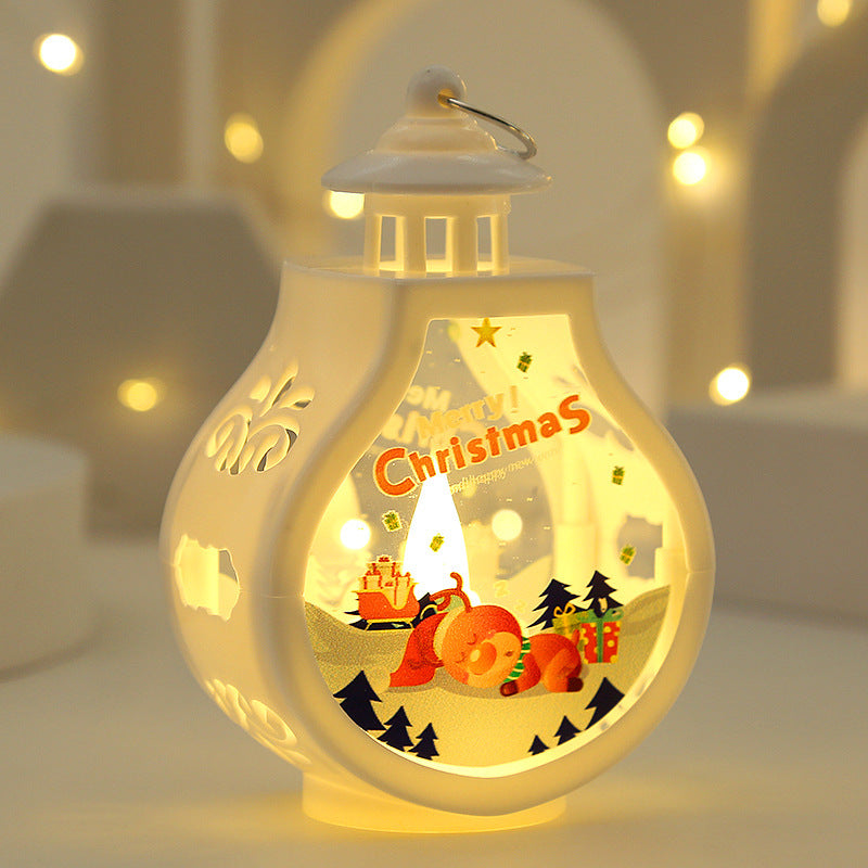 Christmas Candle Lamp - Romantic LED Ornament for Holiday Décor
