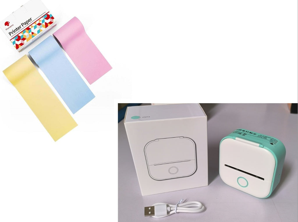 Portable Mini Thermal Label Printer - Bluetooth Wireless Photo & Label Printer