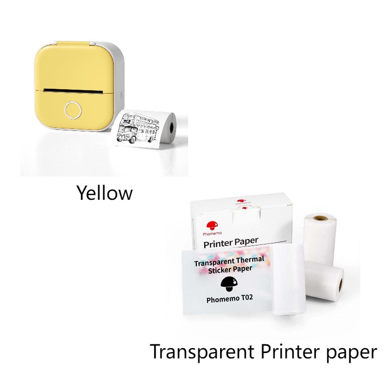 Portable Mini Thermal Label Printer - Bluetooth Wireless Photo & Label Printer