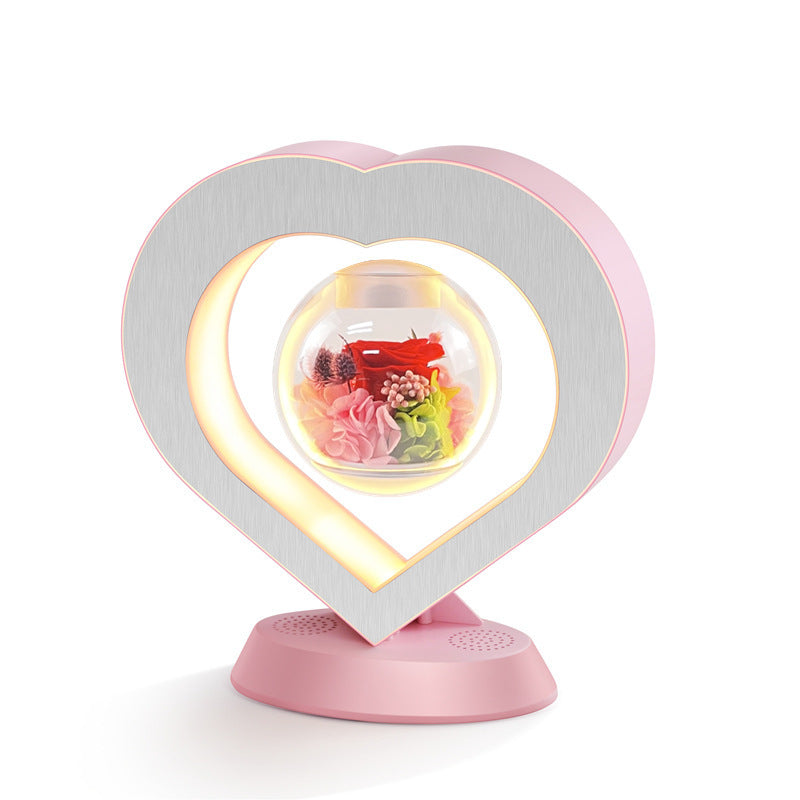 Magnetic Levitation Lamp - Floating Rose with Bluetooth Speaker