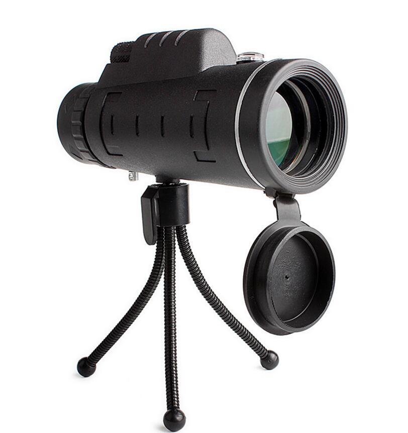 Monocular Telescope - Zoom Scope with Phone Clip, Compass & Tripod