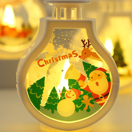 Christmas Candle Lamp - Romantic LED Ornament for Holiday Décor