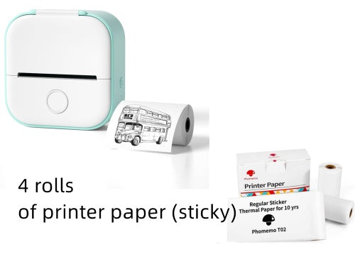 Portable Mini Thermal Label Printer - Bluetooth Wireless Photo & Label Printer