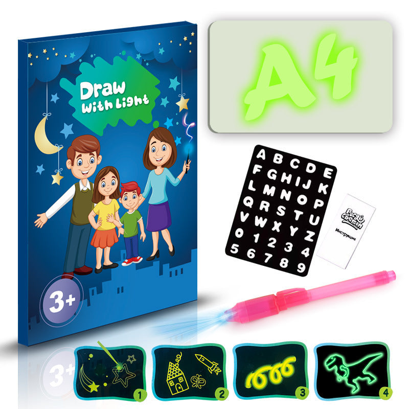 3D Magic Drawing Pad - Educational Light-Up Puzzle Board for Kids