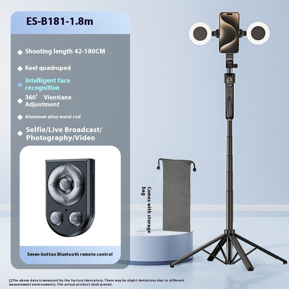 Selfie Stick with Stabilizer - 4-Leg Tripod Stand with Remote Control