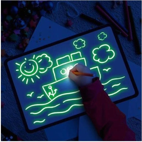 3D Magic Drawing Pad - Educational Light-Up Puzzle Board for Kids