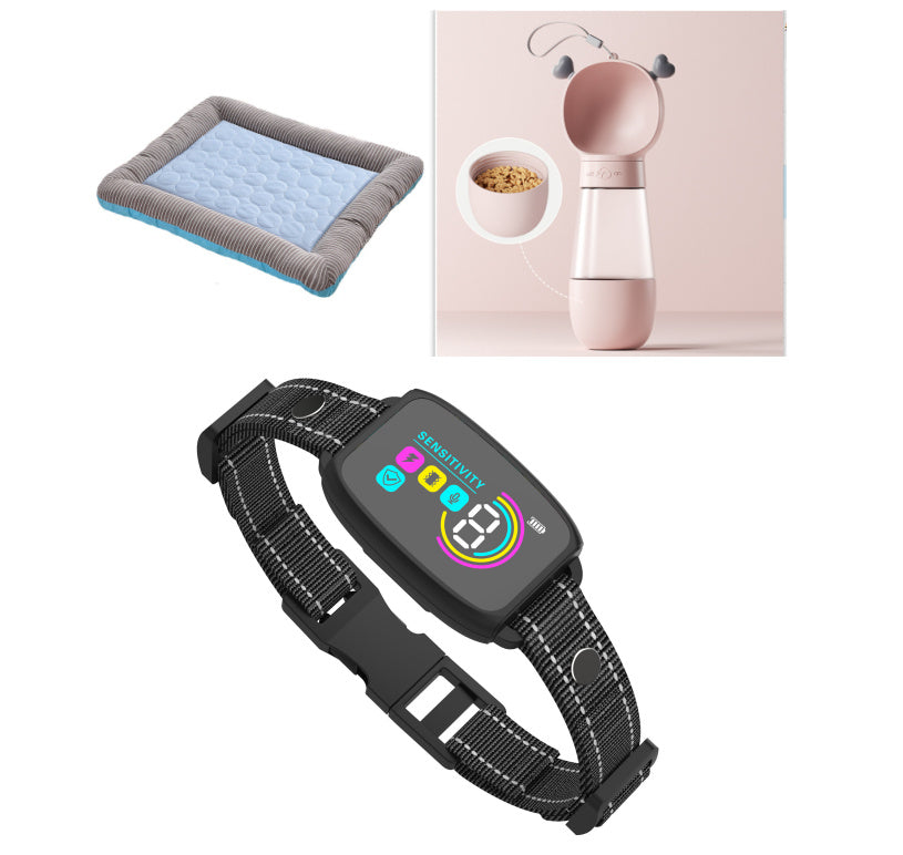 Smart Anti-Bark Dog Collar - Rechargeable Training Collar with Digital Display