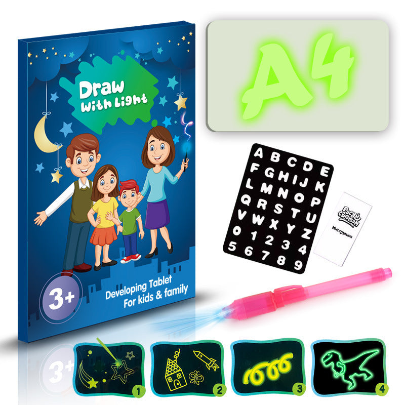 3D Magic Drawing Pad - Educational Light-Up Puzzle Board for Kids