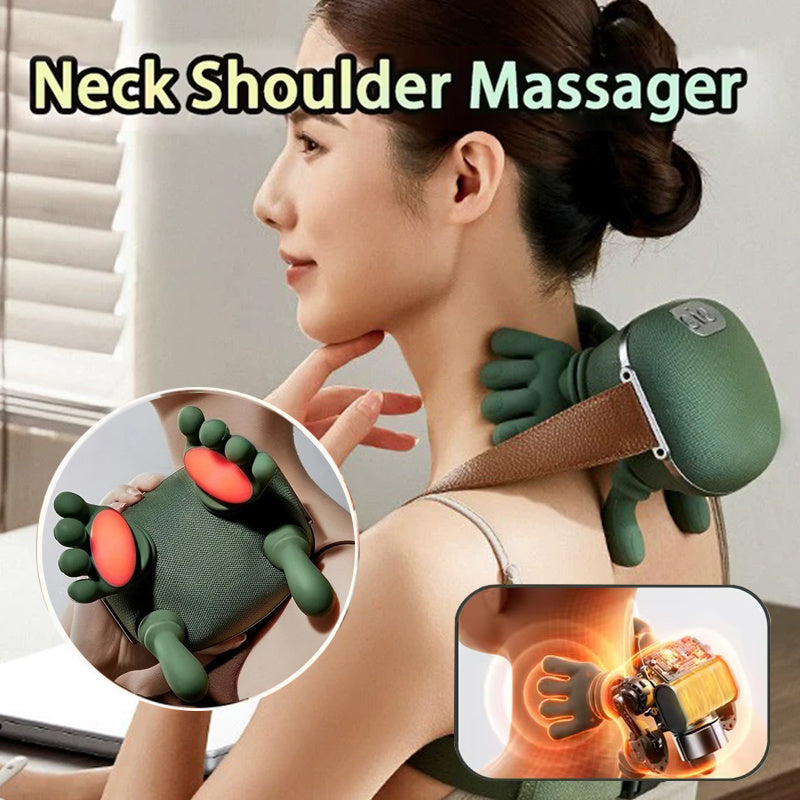 Electric Neck & Shoulder Massager - Wireless Kneading Shawl for Pain Relief