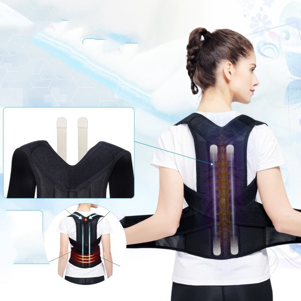 Posture Corrector - Adjustable Back Support Brace for Spine Alignment