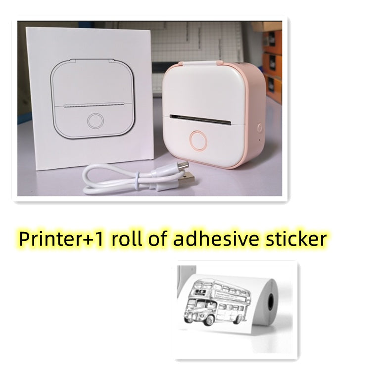 Portable Mini Thermal Label Printer - Bluetooth Wireless Photo & Label Printer