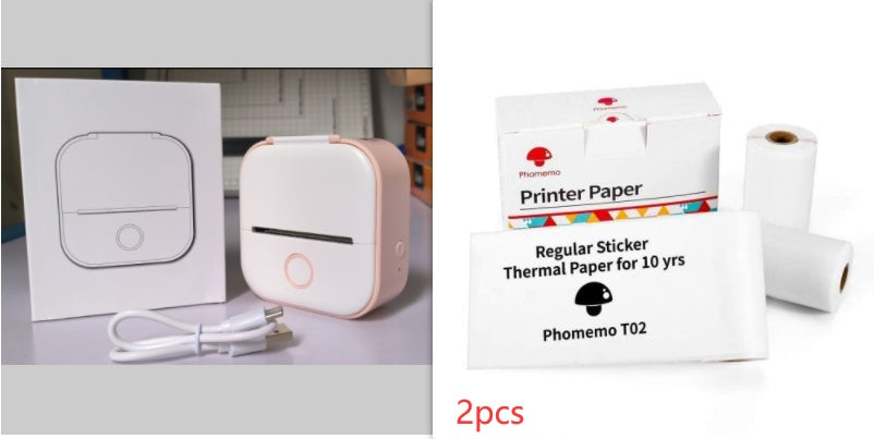 Portable Mini Thermal Label Printer - Bluetooth Wireless Photo & Label Printer