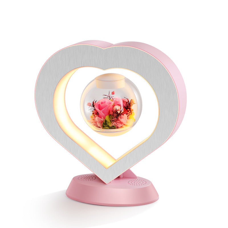 Magnetic Levitation Lamp - Floating Rose with Bluetooth Speaker