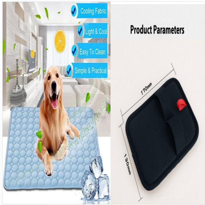 Pet Cooling Pad - Ice Silk Summer Mat for Dogs & Cats
