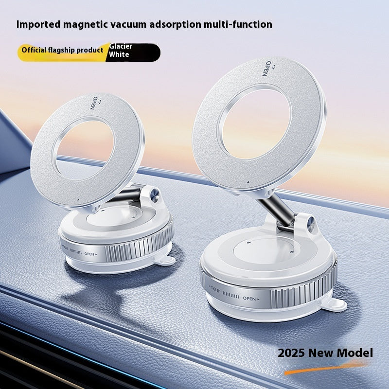 Magnetic Car Phone Holder - Vacuum Suction Mount for Busy Commuters