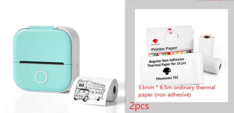 Portable Mini Thermal Label Printer - Bluetooth Wireless Photo & Label Printer