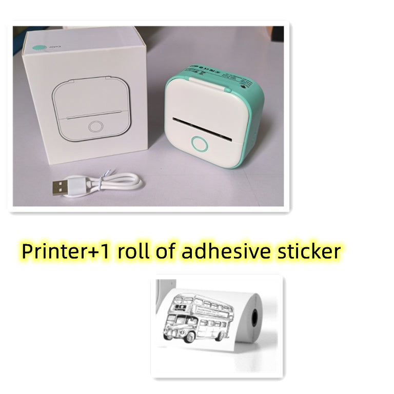 Portable Mini Thermal Label Printer - Bluetooth Wireless Photo & Label Printer