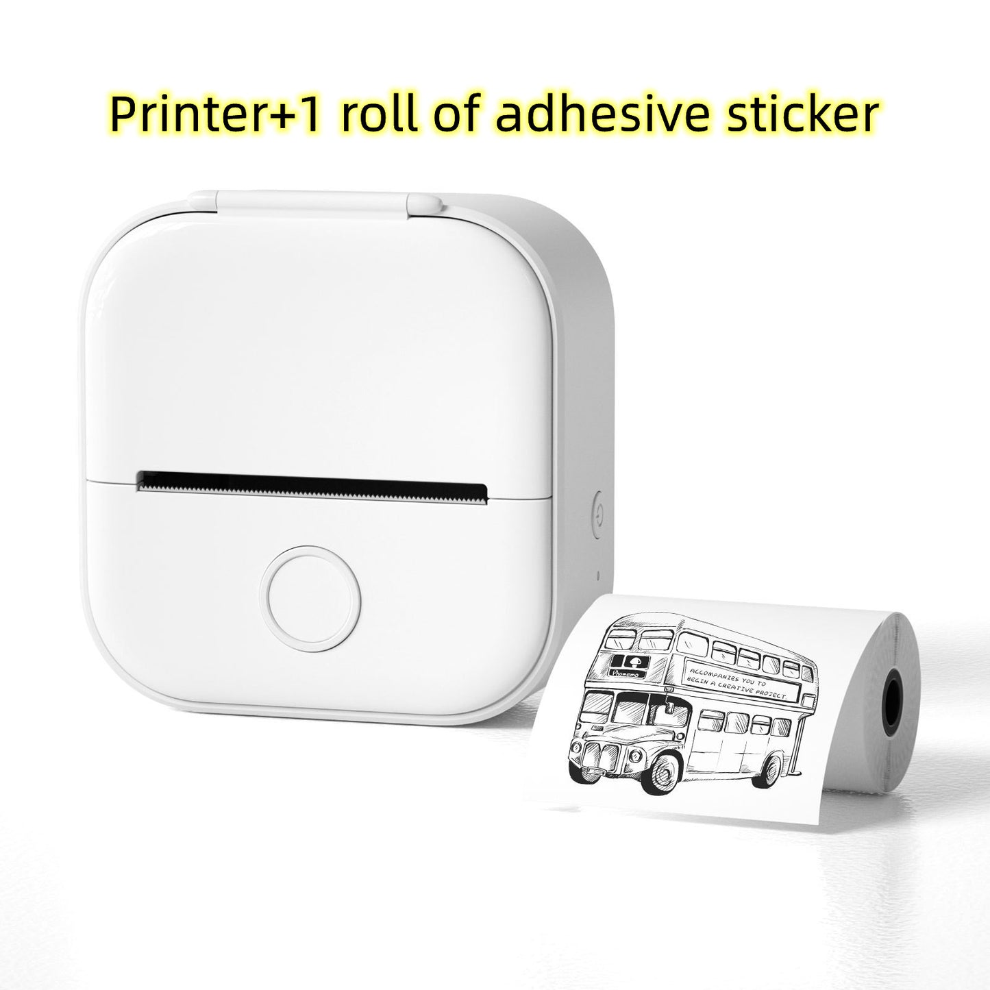 Portable Mini Thermal Label Printer - Bluetooth Wireless Photo & Label Printer