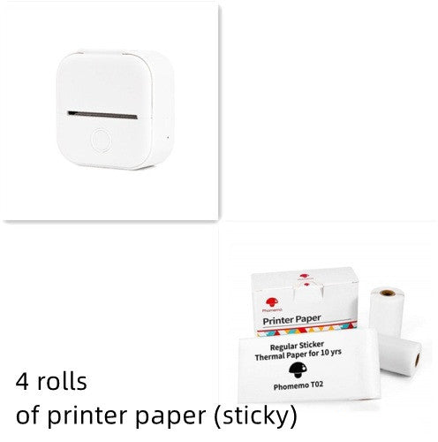 Portable Mini Thermal Label Printer - Bluetooth Wireless Photo & Label Printer