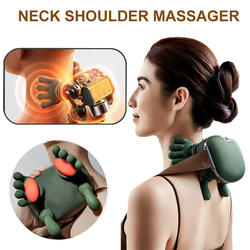 Electric Neck & Shoulder Massager - Wireless Kneading Shawl for Pain Relief