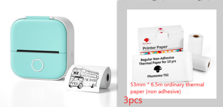 Portable Mini Thermal Label Printer - Bluetooth Wireless Photo & Label Printer