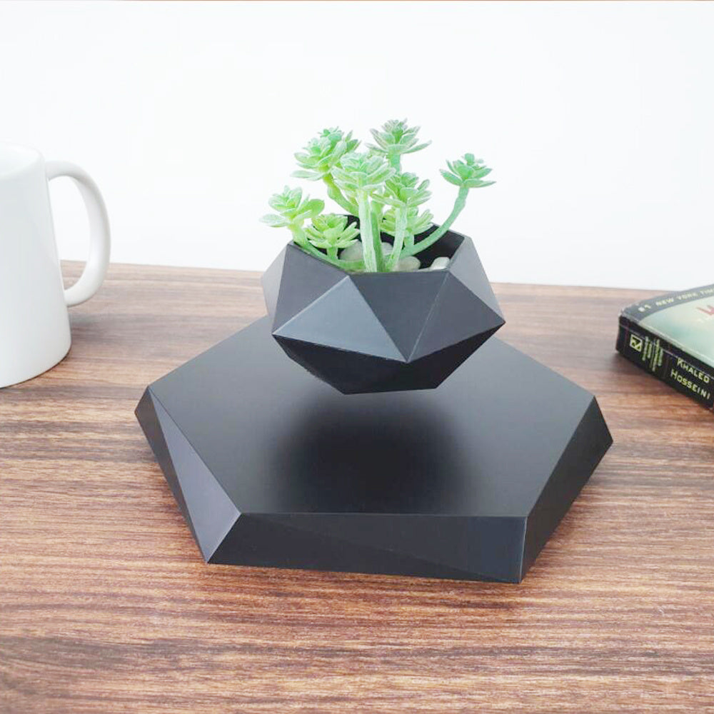 Magnetic Levitating Plant Pot - Floating Air Plant Planter for Home & Office
